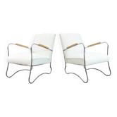 Bauhaus style armchairs by FMW, 1950s, Poland, set of 2