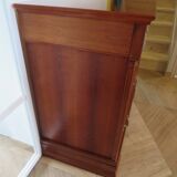 4-drawer chest of drawers – Cherry stain – Imitation Empire style – 80s