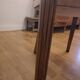 Set of 6 antique chairs - Art Deco style - Wood burl and leather