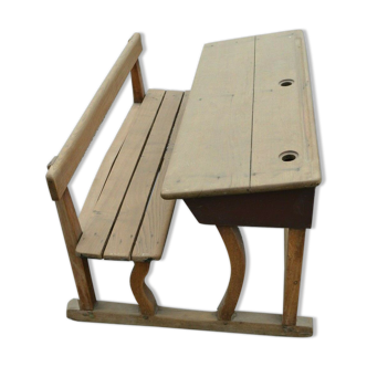 Wooden school desk