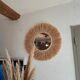 Miroir raphia fait main, création artisanale
