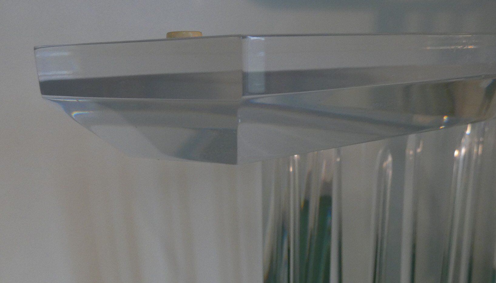 Sculptural base for acrylic glass table, Italy, 2000s