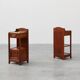Pair Art Nouveau Nightstands with marble top by Paul Alexandre Dumas, Franc