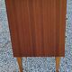 Vintage golden mahogany chest of drawers 3 drawers conical feet from the 60s