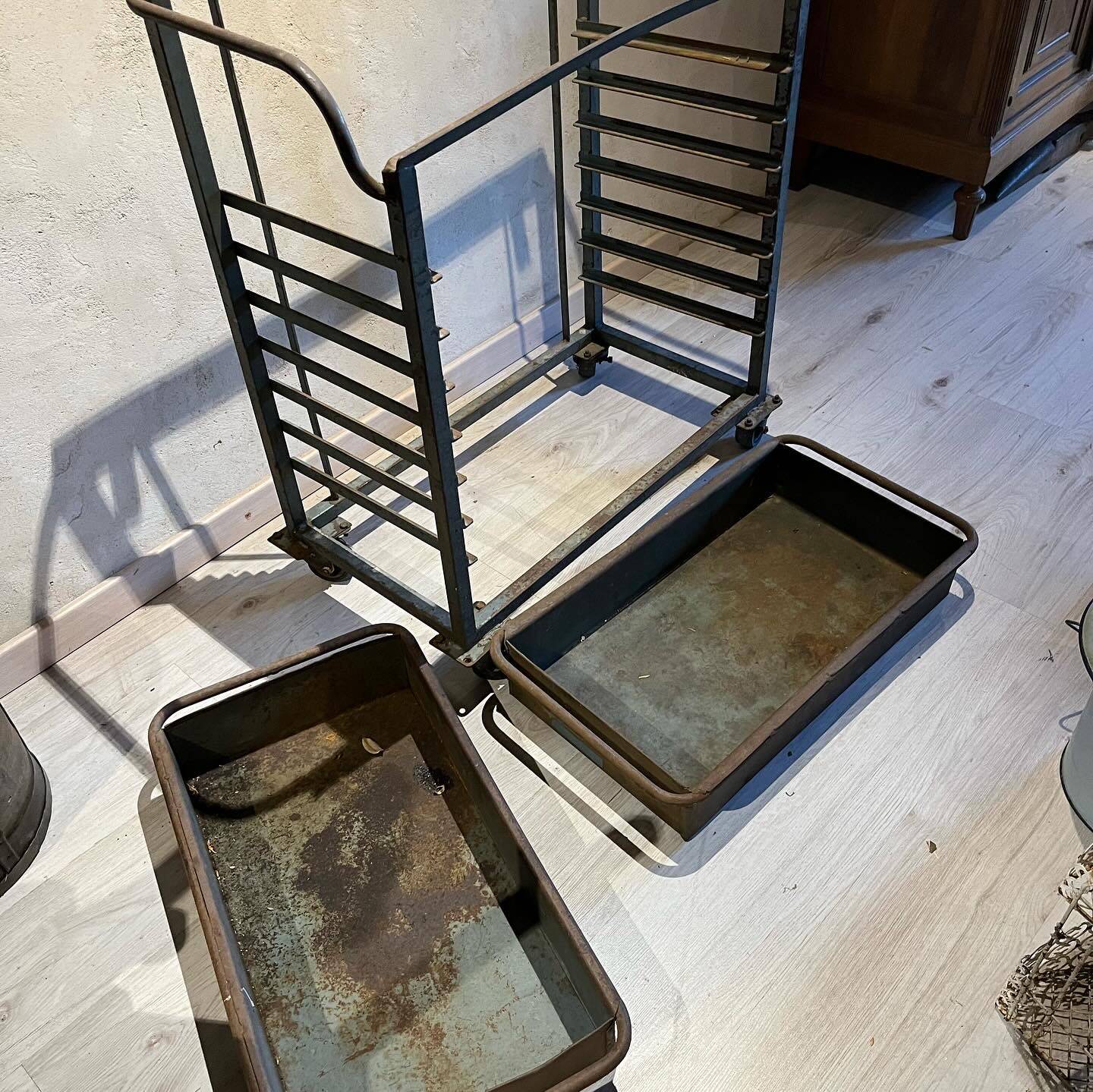 Industrial trolley or trolley in steel 1930/40