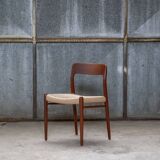 2x Niels O. Møller dining chair in teak Model 75, 1960s Denmark