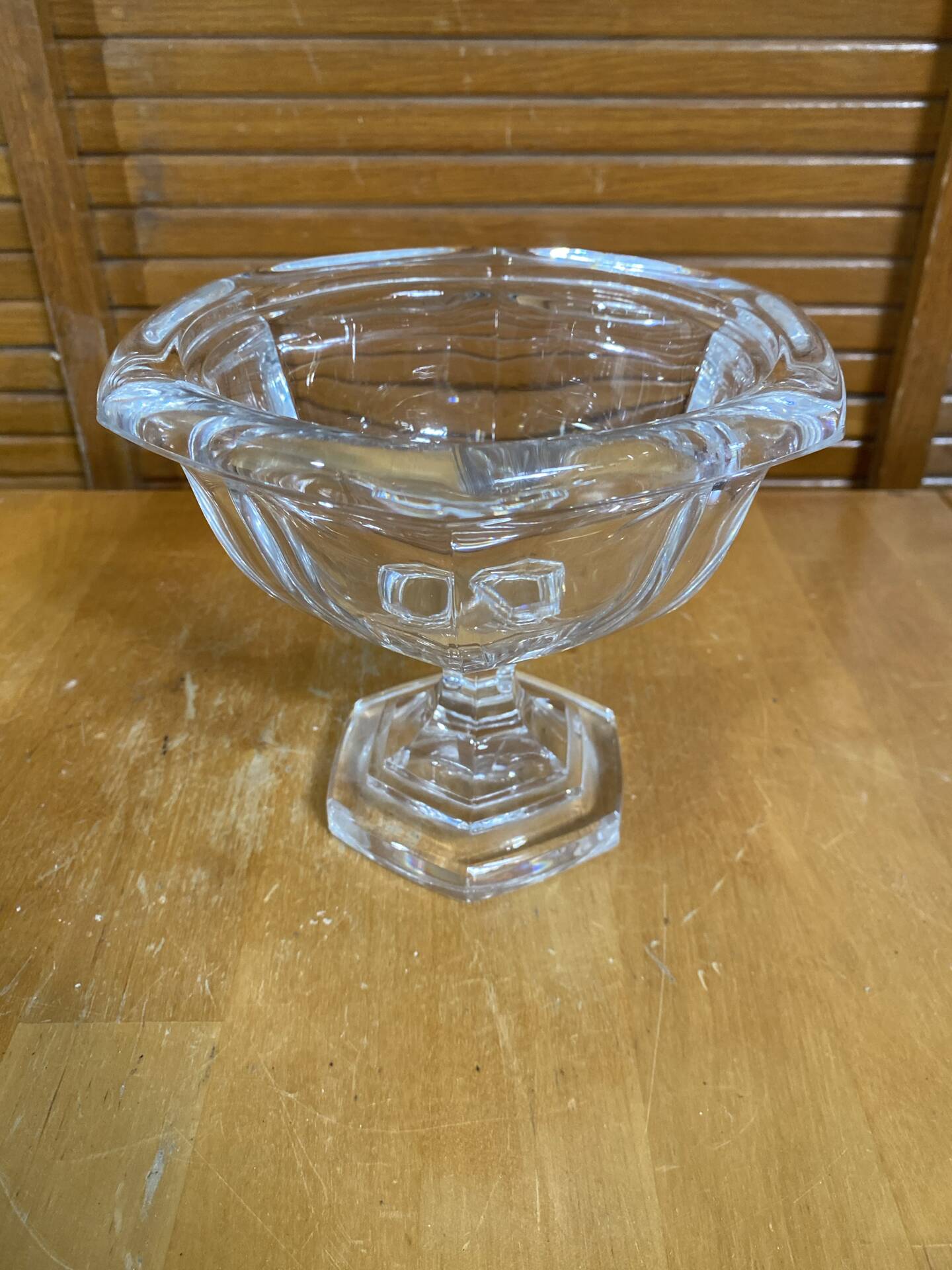 Vintage Art Deco Moulded Crystal Coupe BACCARAT Bourbon Model
