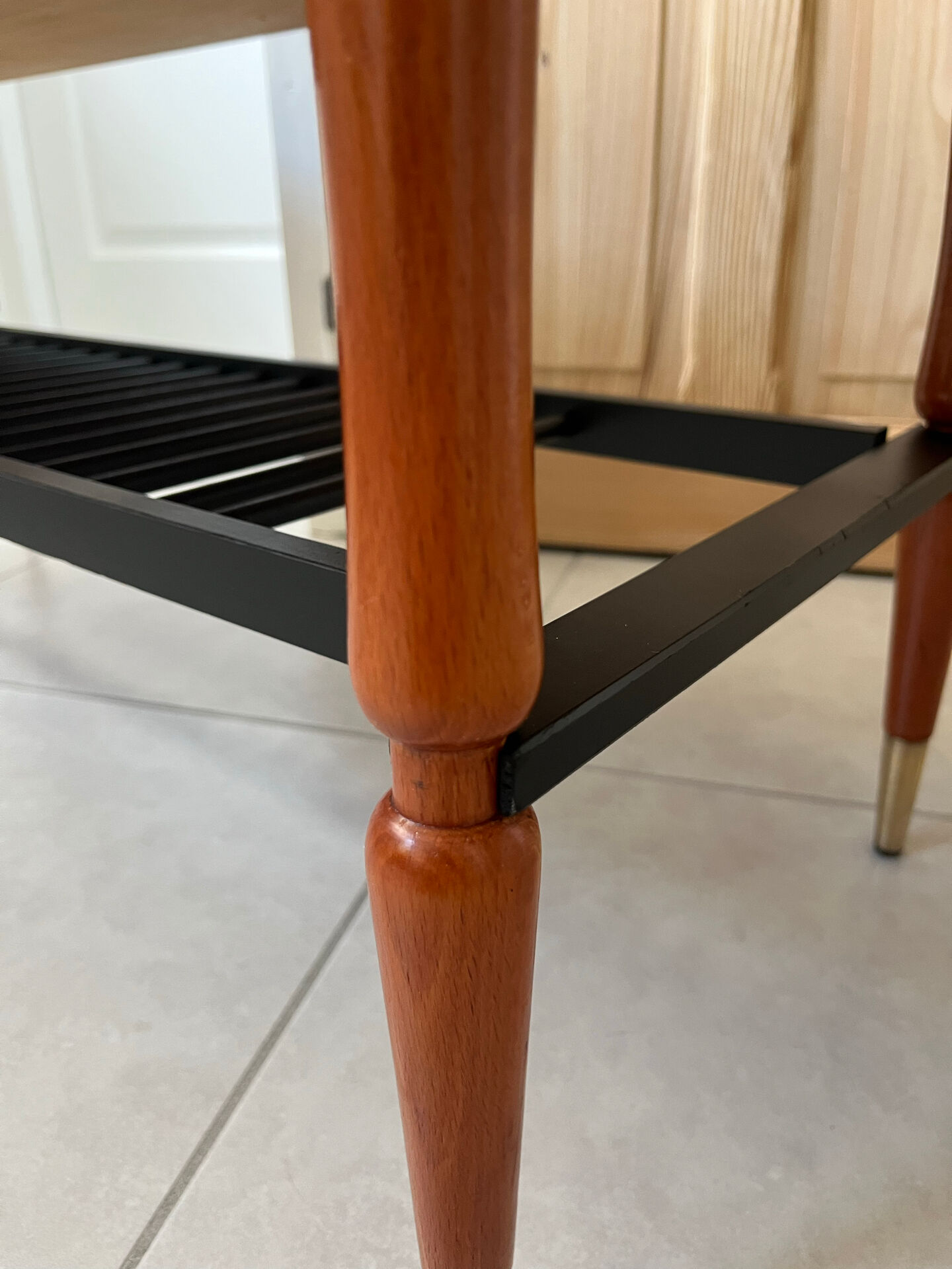 Scandinavian style coffee table with 2 levels from the 1960s.