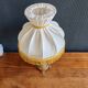 Vintage Gold Brass Table Lamp – Pleated Umbrella Style Lampshade