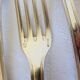 6 Christofle art deco style silver plated forks