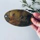 Brass plate inscription "toilet"
