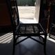 4 fauteuils en rotin noir