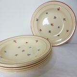 Set of 6 vintage porcelain soup plates from Salins 2103127
