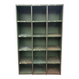 1950s iron workshop storage cabinet.