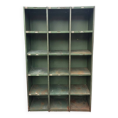 1950s iron workshop storage cabinet.