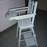 Vintage doll blue high chair