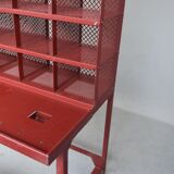 Red Tolix industrial style postal sorting locker