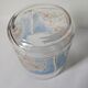 Wide vase decoration of white blue and gold lilies from decover italy - h: 12cm