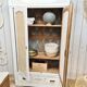 Art Deco wardrobe revisited Shabby chic style with two rattan canning doors