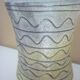 Vase céramique scarifié simpliste signé Jean Austruy, années 60/70, Vallauris