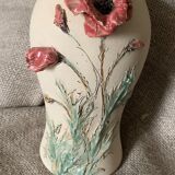 Vase barbotine flowers