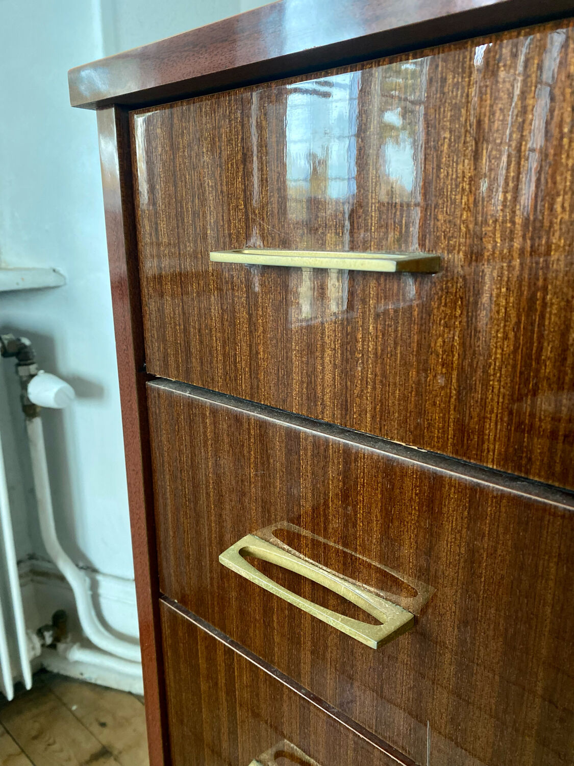 Commode vintage 4 tiroirs années 60