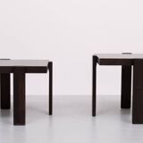 Pair nesting tables Gianfranco Frattini in style 1970s