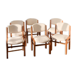 6 fully restored elm chairs