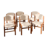 6 fully restored elm chairs