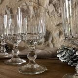 Antique stemmed crystal glasses