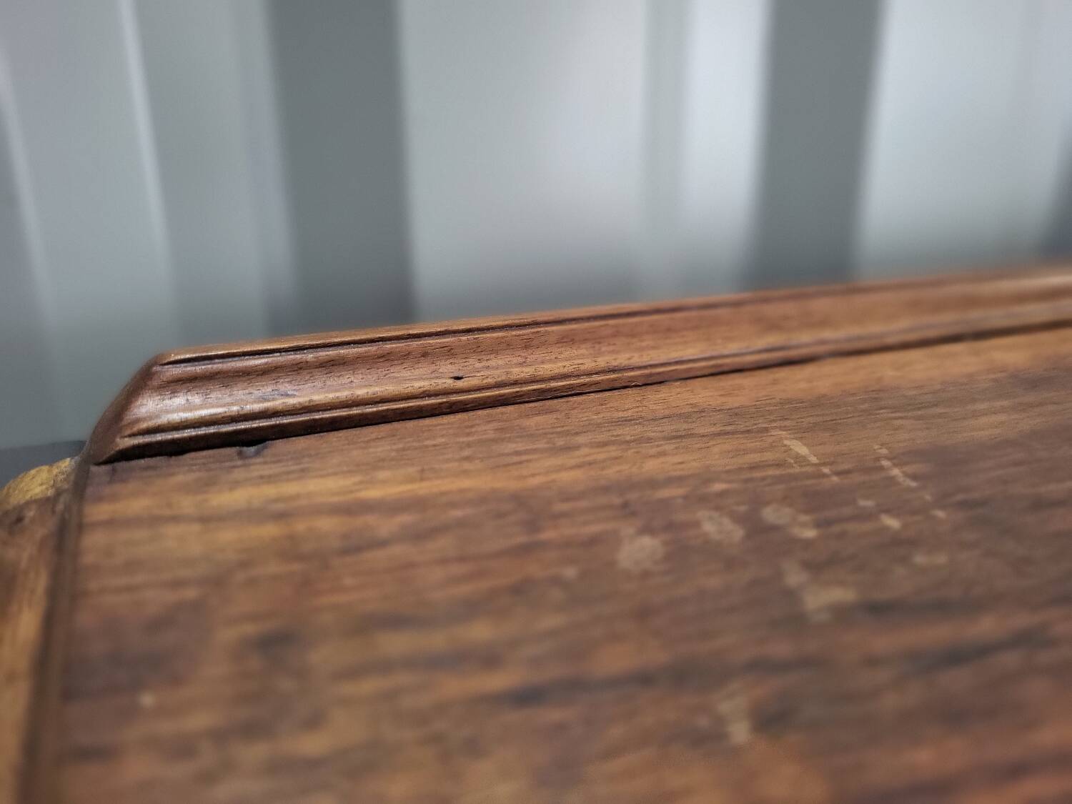 Directoire style sideboard with trompe l'oeil drawer in solid wood