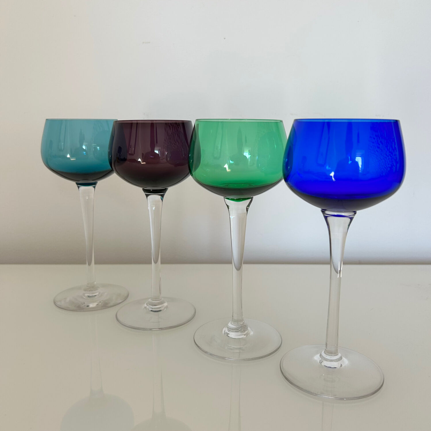 Set of 4 Alsace wine glasses