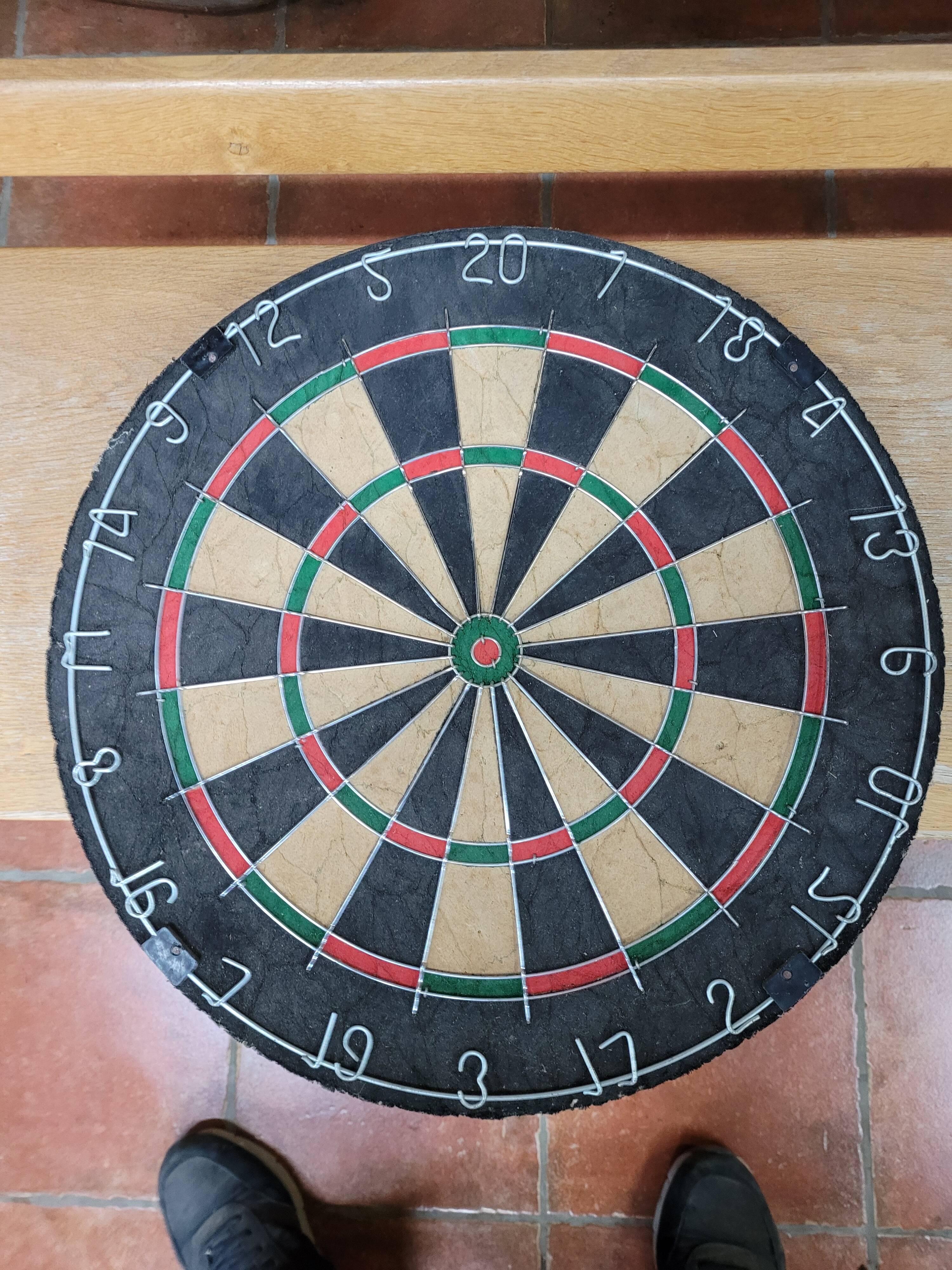 Vintage darts set 46cms in diameter