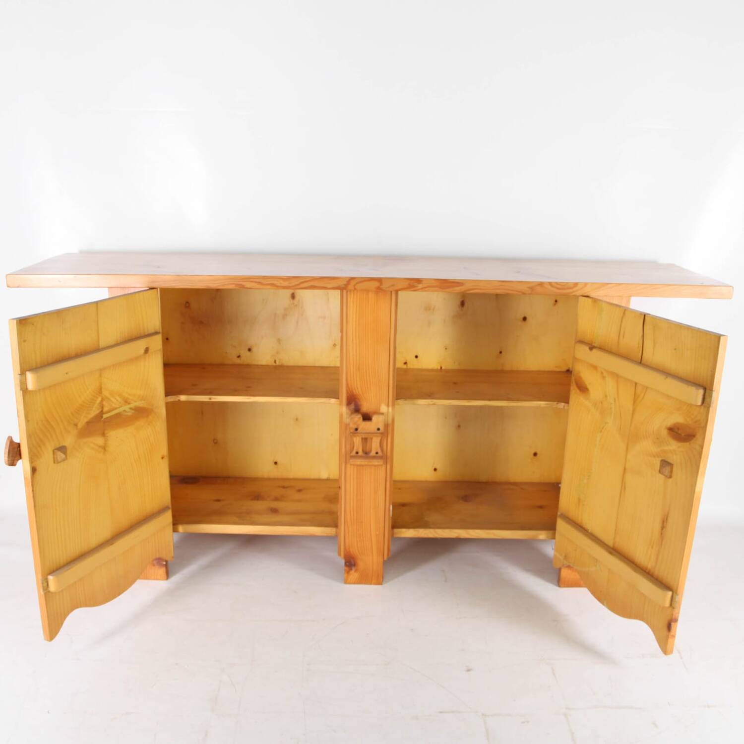 Vintage buffet in fir wood