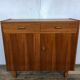 Enfilade bahut buffet vintage pieds compas 2 portes battantes 2 tiroirs