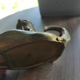 Bougeoir à main en bronze signé Maurice Maignan, Art Nouveau, circa 1890