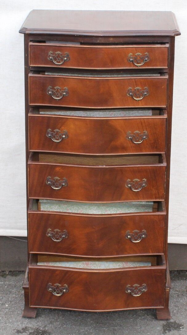 Mahogany chest of drawers 6 drawers 1960