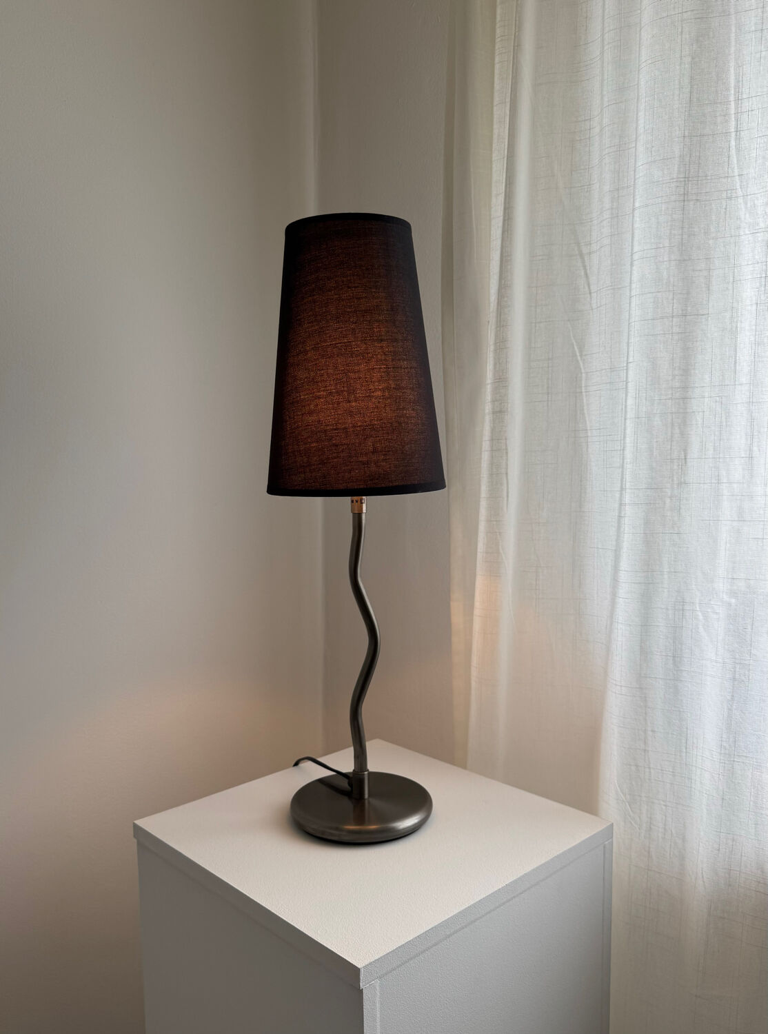 Vintage Mid Century Modern IKEA Antinom Zig Zag Table Lamp