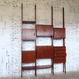 mid-century Italian Wall Unit & Bookcase, 1950s