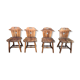 Set de 4 chaise rustique de montagne années 60/70