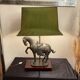 Large vintage horse plight in tin, H103 cm