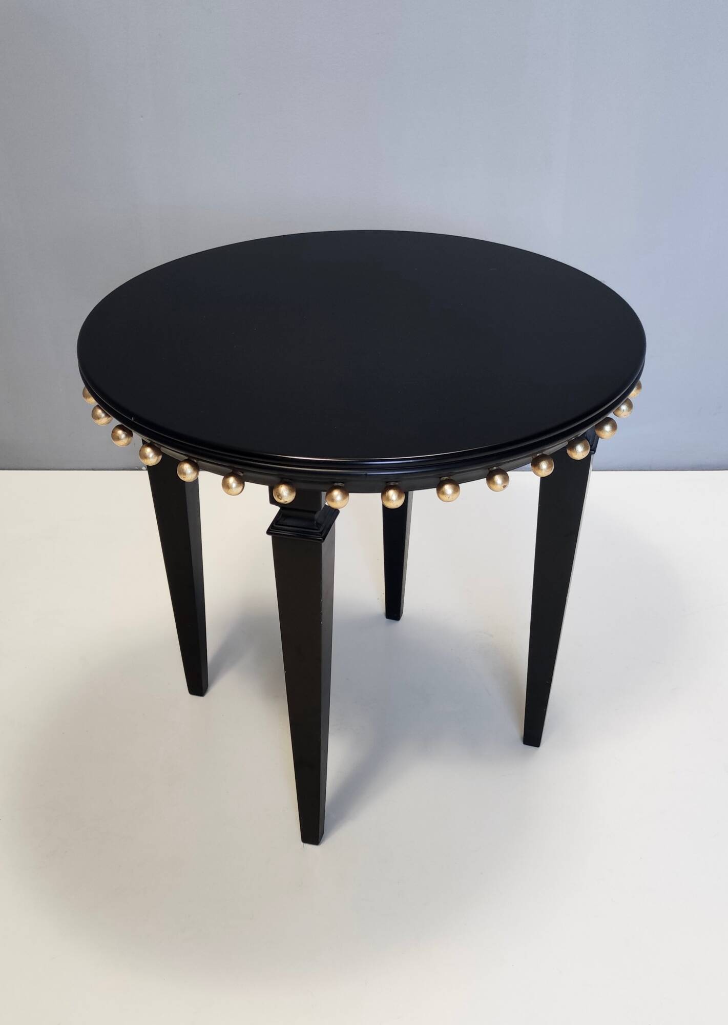 Black Ebonized Beech Coffee Table by Roberto Ventura, Italy, 2000s