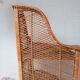 Tall rattan shelf