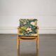 Boomerang armchair Thévenon fabric