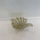 Murano Barovier 'Zebrati' Decor Glass Shell Bowl Hollywood Regency, 1960s