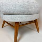 Mid-Century Modern Pair of Armchairs, Austro-Hungarian, 1960s - New Upholstery