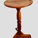 Louis Philippe style tripod pedestal table in solid walnut 20th century