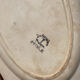 Sun yellow oval ceramic dish Badonviller model Etoile