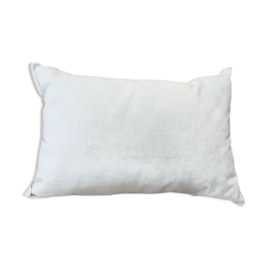 Coussin en velours blanc 35x50