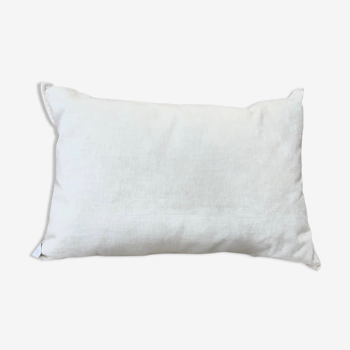 White velvet cushion 35x50 cm